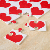 赤いハート ジグソーパズル (側面)