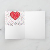 赤いハート(スペークルパターン) シーズンカード (内部)