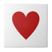 赤いハート タイル (正面)