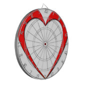 赤いハート ダーツボード (正面左)