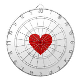 赤いハート ダーツボード