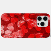 赤いハート – テクスチャ Case-Mate iPhoneケース (裏面 (横))
