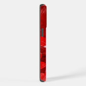 赤いハート – テクスチャ iPhoneケース (右側面)