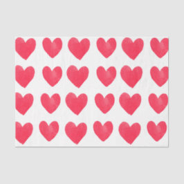 赤いハート(デザイン34赤シリーズ) 薄葉紙
