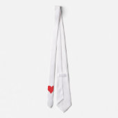 赤いハート ネクタイ (裏面)
