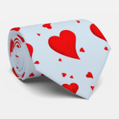 赤いハート ネクタイ (ロール)