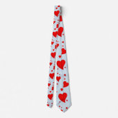 赤いハート ネクタイ (裏面)