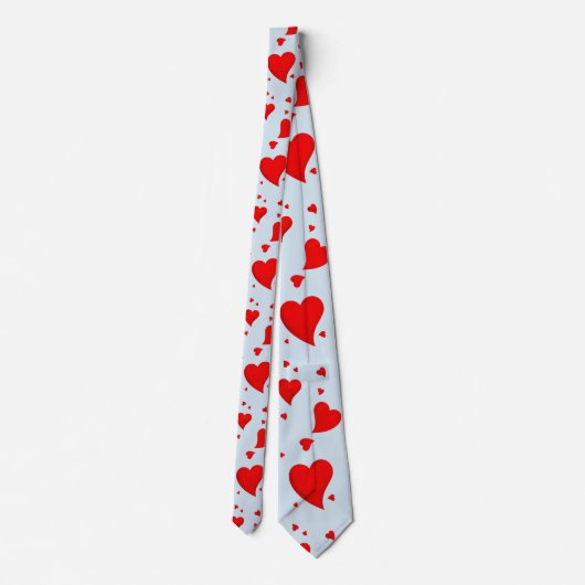 赤いハート ネクタイ (裏面)