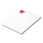 赤いハート ノートパッド (回転)