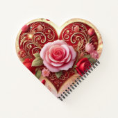 赤いハート ノートブック (裏面)