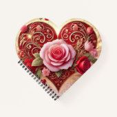 赤いハート ノートブック (正面)