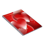 赤いハート ノートブック (右側)