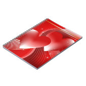 赤いハート ノートブック (左側)