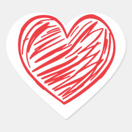 赤いハート ハートシール