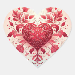 赤いハート ハートシール