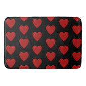 赤いハート バスマット (正面)