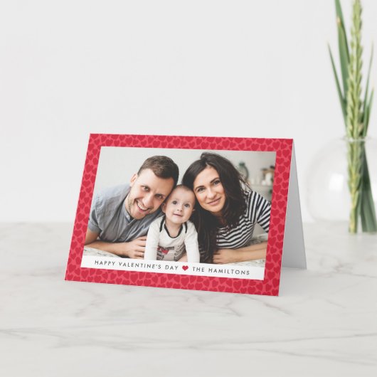 赤いハート |バレンタインデーの写真 シーズンカード (正面)