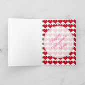 赤いハート～バレンタインデー シーズンカード (内部)