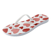 赤いハート ビーチサンダル (アングル)