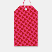 赤いハート(ピンク) ギフトタグ (裏面)