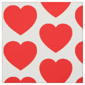赤いハート ファブリック (見本)