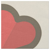 赤いハート ファブリック (クローズアップ)