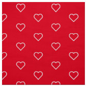 赤いハート ファブリック (見本)
