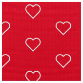 赤いハート ファブリック (クローズアップ)