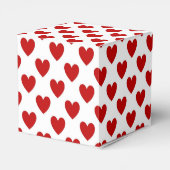 赤いハート フェイバーボックス (裏面サイド)