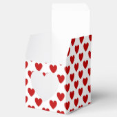 赤いハート フェイバーボックス (オープン)