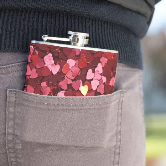 赤いハート フラスク (インサイチュ)