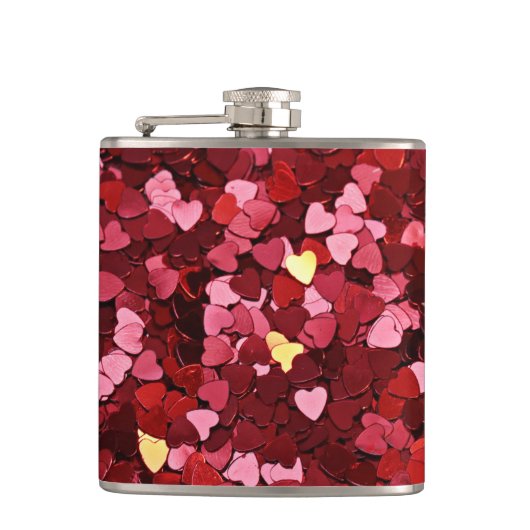 赤いハート フラスク (正面)