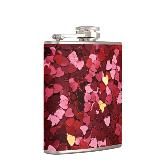 赤いハート フラスク (右)