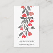 赤いハート|プロフェッショナルソーシャルメディアアイコン 名刺 (正面)