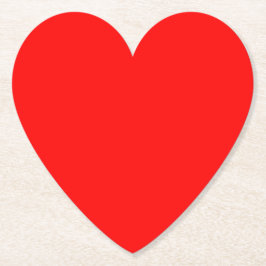赤いハート ペーパーコースター