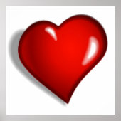 赤いハート ポスター (正面)