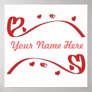 赤いハート ポスター