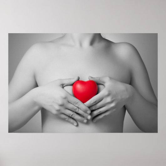 赤いハート ポスター (正面)