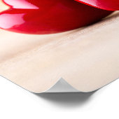 赤いハート。 ポスター (角)