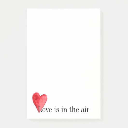 赤いハート ポストイット (正面)