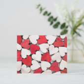 赤いハート。 ポストカード (スタンド正面)