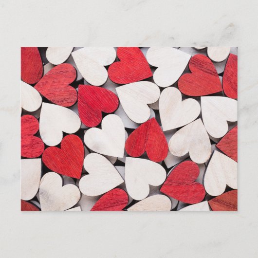 赤いハート。 ポストカード (正面)