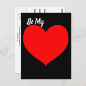 赤いハート ポストカード (正面/裏面)