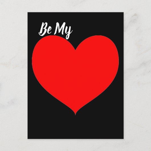 赤いハート ポストカード (正面)