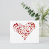 赤いハート ポストカード (スタンド正面)