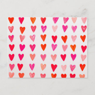 赤いハート。 ポストカード