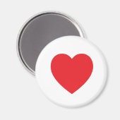 赤いハート マグネット (正面/裏面)
