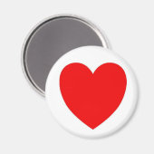 赤いハート マグネット (正面/裏面)