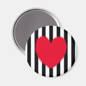 赤いハート マグネット (正面/裏面)