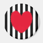 赤いハート マグネット (正面)